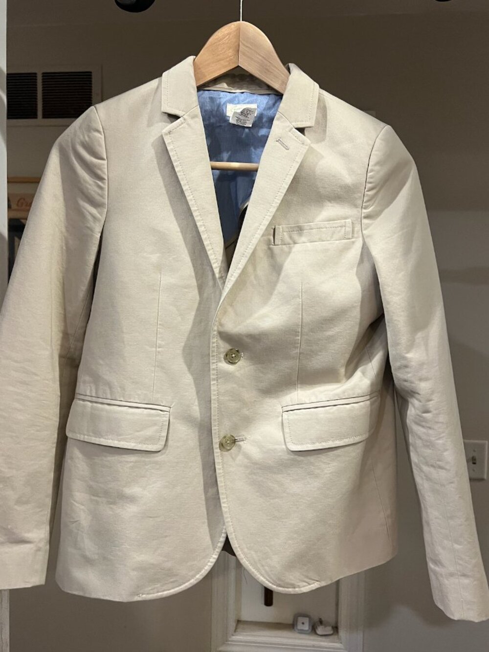 CrewCut J Crew tan khaki blazer
